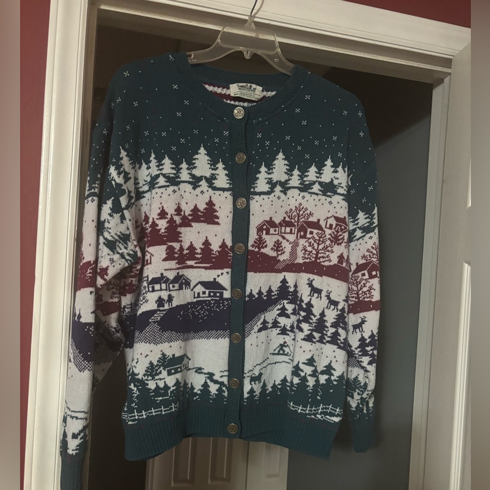 Vintage Northern Reflections Christmas Sweater